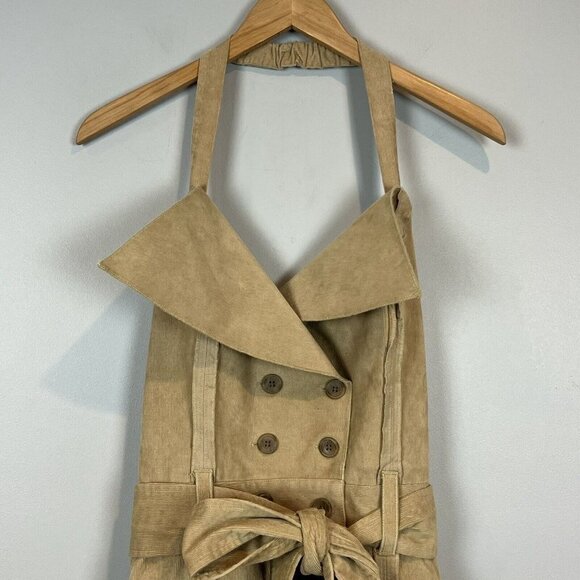 Making the Cut Corduroy Deconstructed Jumpsuit Beige NWT Medium Yannik Zamboni - Picture 5 of 15